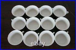 12 Antique Berlin KPM Arkadia Urania White Porcelain Tea Coffee Cups & Case