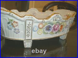 14 Rare Pmp Antique 1817 Von Schierholz Germany Kpm Porcelain Bowl Centerpiece