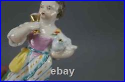 19th Century KPM Berlin Renaissance Girl With Cup 3 3/8 Inch Tall Figurine