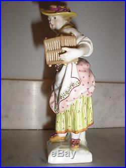 19th cent KPM Germany hand painted porcelain porzellan figurine canary birdcage