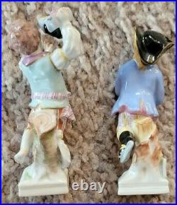2 Antique KPM German Porcelain Figurines Zodiac Series Pisces & Gemini Boy