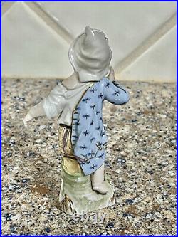ANTIQUE 19Th CENTURY KPM GERMAN PORCELAIN BOY WITH TURTLE & INSECT