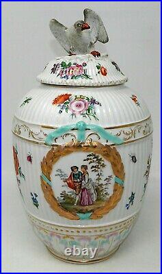 An Antique German Hand Painted KPM Porcelain Urn Royal Eagle