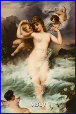 An Exceptional Quality Berlin K. P. M Porcelain Plaque Venus and Cupids