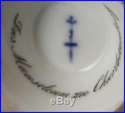Antique 1820s KPM Berlin Porcelain Scenic Cup & Saucer Porzellan Tasse Scene
