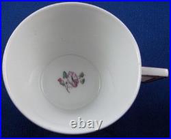 Antique 18thC KPM Berlin Porcelain Floral Cup & Saucer Porzellan Tasse German