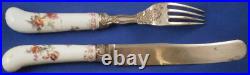 Antique 18thC KPM Berlin Porcelain Knife & Fork Set Porzellan Messer & Gabel