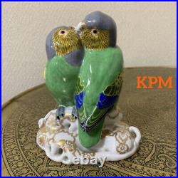 Antique 1900 KPM Berlin Royal Porcelain Manufactory Ceramic Bird Figurine