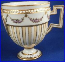 Antique 19thC German Porcelain Louis XVI Portrait Cup Porzellan Tasse Germany