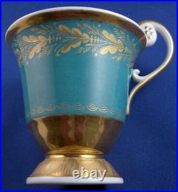 Antique 19thC KPM Berlin Porcelain Cup & Saucer Porzellan Tasse German Germany