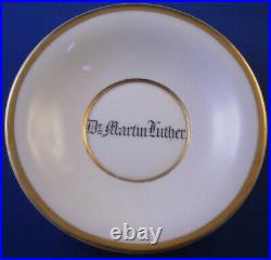Antique 19thC KPM Berlin Porcelain Martin Luther Cup & Saucer Porzellan Tasse