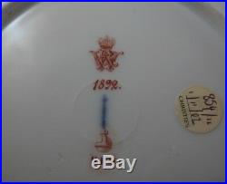 Antique 19thC KPM Berlin Porcelain Plate Kaiser Wilhelm II Porzellan Teller #4