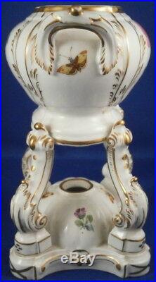 Antique 19thC KPM Berlin Porcelain Potpourri Dish Porzellan Duftschale Vase