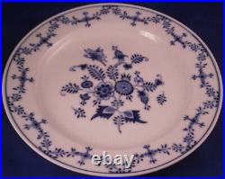 Antique 19thC KPM Berlin Porcelain Strawflower Plate Set of 4 Porzellan Teller