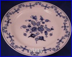 Antique 19thC KPM Berlin Porcelain Strawflower Plate Set of 4 Porzellan Teller