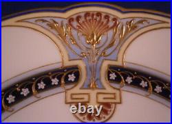 Antique 20thC Art Nouveau KPM Berlin Porcelain Jewelled Plate Porzellan Teller