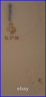 Antique 20thC KPM Berlin Porcelain Reticulated Plate Porzellan Teller German #5