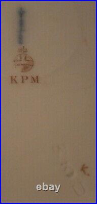 Antique 20thC KPM Berlin Porcelain Reticulated Plate Porzellan Teller German #5