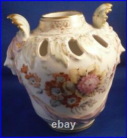 Antique 20thC KPM Berlin Porcelain Vase with Mascaron Handles Porzellan German