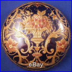 Antique Amazing Art Nouveau KPM Berlin Porcelain Jewelled Box Porzellan Dose