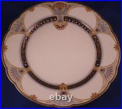 Antique Amazing Art Nouveau KPM Berlin Porcelain Jewelled Plate Porzellan Teller