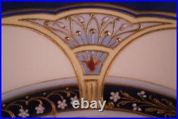 Antique Amazing Art Nouveau KPM Berlin Porcelain Jewelled Plate Porzellan Teller