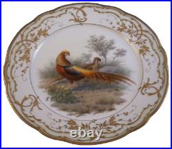 Antique Art Nouveau KPM Berlin Porcelain Bird Scene Plate Porzellan Teller #2