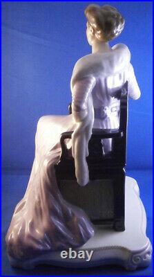 Antique Art Nouveau KPM Berlin Porcelain Lady Figurine Figure Porzellan Figur