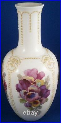 Antique Art Nouveau KPM Berlin Porcelain Weichmalerei Jewelled Vase Porzellan