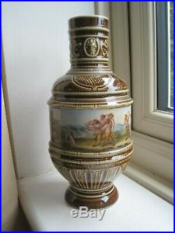 Antique Berlin Porcelain Bellarmine Bartman Jug Mythical Scene