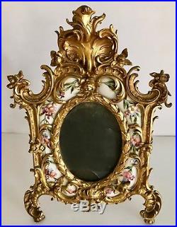 Antique Dore Bronze & Porcelain Frame Inserts (from The Kpm Factory 1882 -1918)