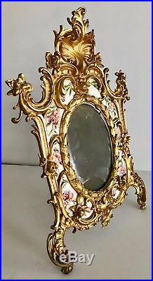 Antique Dore Bronze & Porcelain Frame Inserts (from The Kpm Factory 1882 -1918)