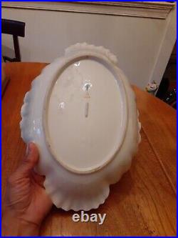 Antique Early 1800s Berlin Porcelain KPM Serving Bowl 13.25 W
