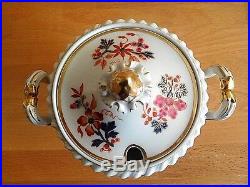 Antique Flight Barr & Barr Worcester Porcelain Imari Floral Decor Sauce Tureen