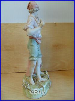 Antique French Old Paris Porcelain Two Lovers Figurine Meissen Dresden Kpm