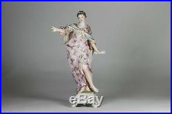 Antique German 19th Century KPM BERLIN Porcelain Figure of a Lady SUPER QUALITY