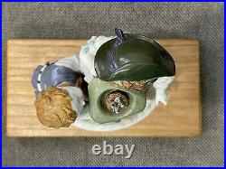 Antique German KPM Berlin Porcelain Figurine of Boy & Girl Hat Nest Baby Birds