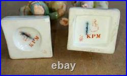 Antique German KPM Porcelain Miniatures, XIX C, 4 H