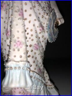 Antique German Porcelain Bisque KPM Lady Woman Figurine Figure