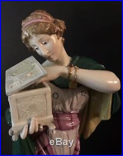 Antique German Royal Berlin KPM Porcelain Figurine Of Goddess Pandora Very Rare