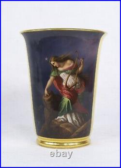 Antique Hand Painted Porcelain Cup Loreley by Ferdinand Marternsteig Not KPM