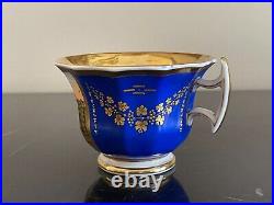 Antique KPM 1835 Mark Topographical Marburg Germany Porcelain Cup