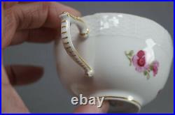 Antique KPM Berlin Hand Painted KPM74 Floral Butterfly & Gold Tea Cup & Saucer G