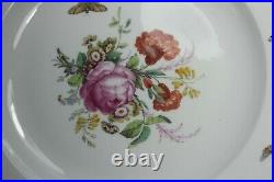 Antique KPM Berlin Large Porcelain Plate. Floral / Butterflies 31. Cm c1840