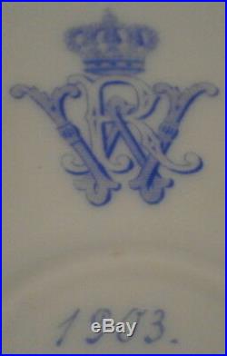 Antique KPM Berlin Porcelain Damaskus Service Dinner Plate Porzellan Teller