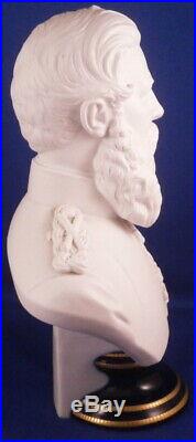 Antique KPM Berlin Porcelain Kaiser Bust Figurine Figure Porzellan Büste Figur