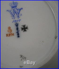 Antique KPM Berlin Porcelain Kurland Royal Kaiser Cup & Saucer Porzellan Tasse