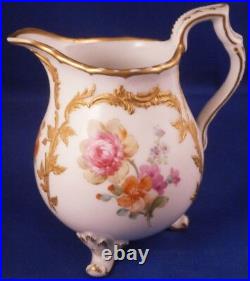 Antique KPM Berlin Porcelain Neuzierat Floral & Gold Creamer Porzellan Kaennchen