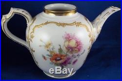Antique KPM Berlin Porcelain Neuzierat Tea Pot Porzellan Art Nouveau Teapot