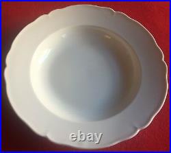Antique KPM Berlin Porcelain Soup Bowl Plate White Blanc de Chine 19th century